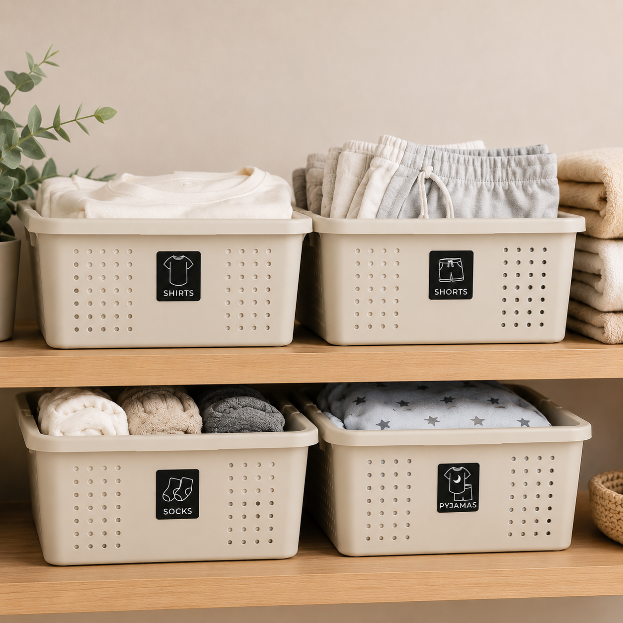 Clothes Organizing Labels