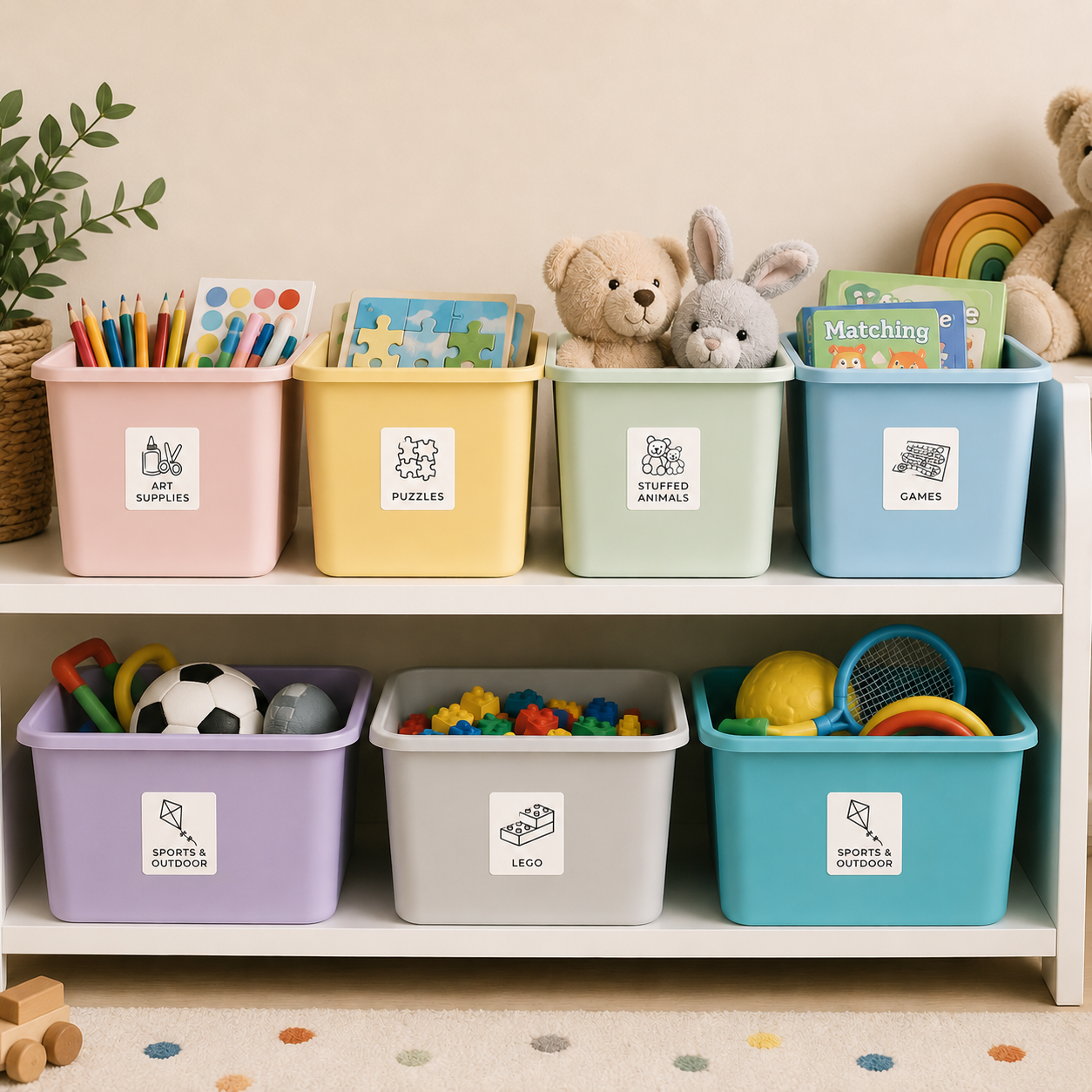 Toys Organizing Labels