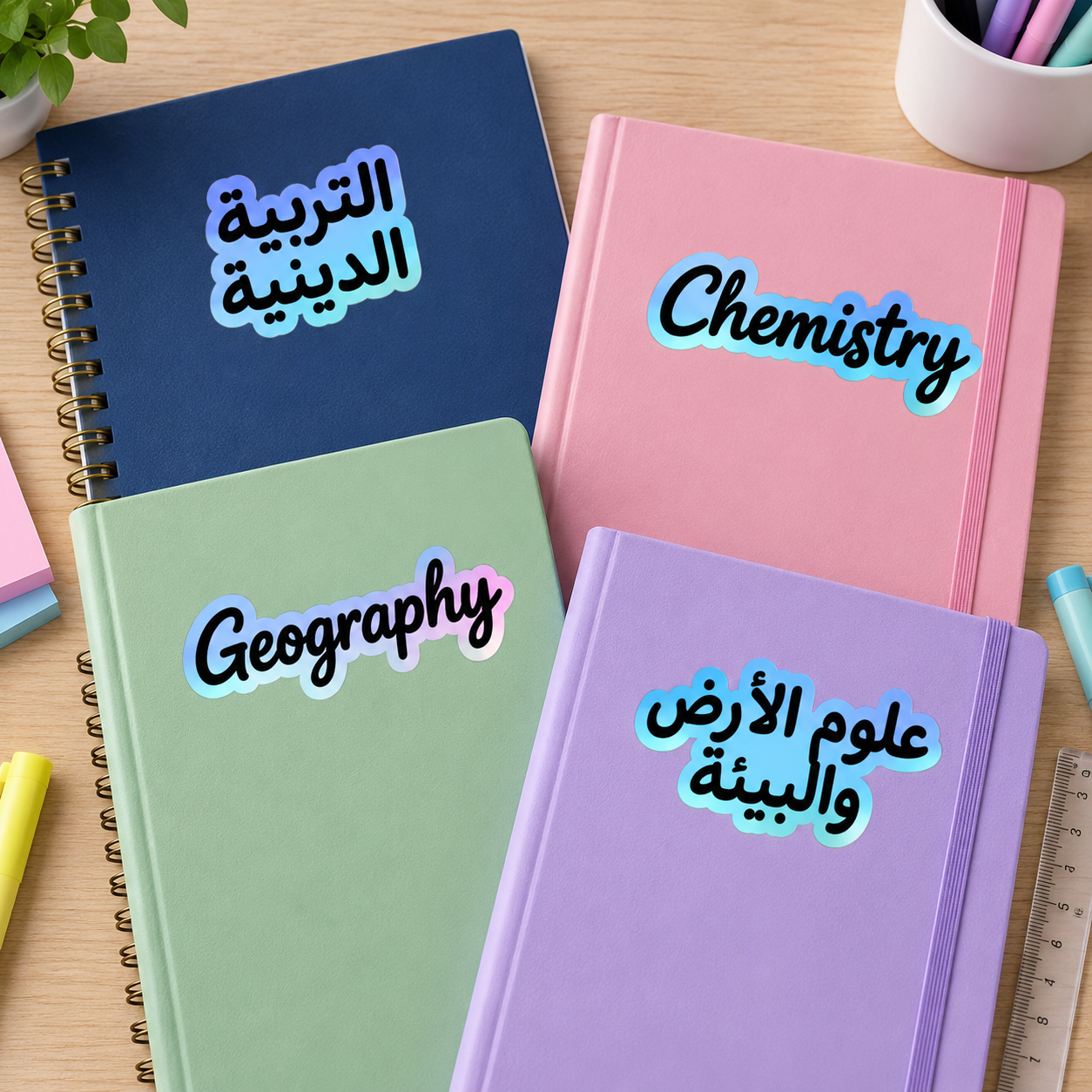 Notebook Subject Labels